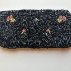 Vintage Beaded and Appliqued Eyeglass Case